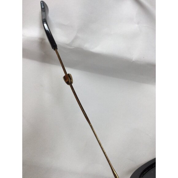 Miu Miu Round Black Sunglasses Made In Italy Gold Metal Arms CE UV Protection - Picture 7 of 15